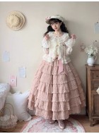 Miss Point Cat Rose Tea Multi-Tier Pleated Underskirt(Reservation/Full Payment Without Shipping)